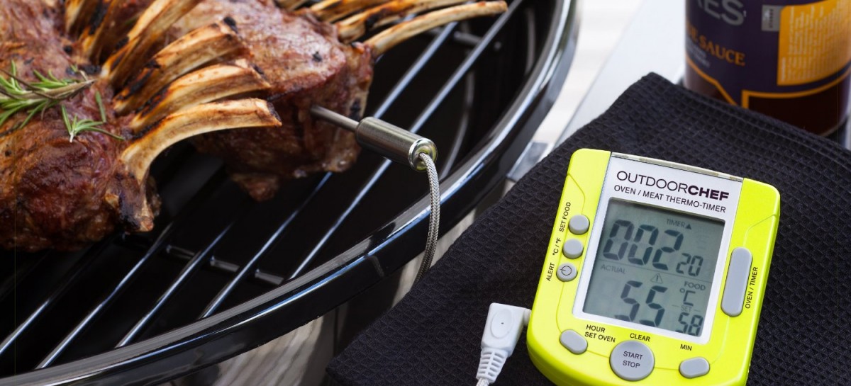 0-120° Termometro per carne e carne per alimenti in acciaio INOX barbecue con sonda lunga latte Zeerkeer barbecue ecc. misuratore di temperatura ideale per carne 